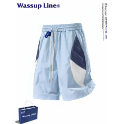 WASSUP Line潮牌山系戶外五分褲男夏季寬鬆百搭機能休閒工裝短褲
