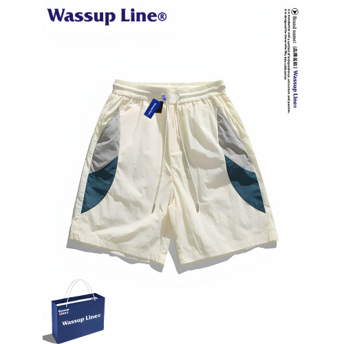 WASSUP Line潮牌山系戶外五分褲男夏季寬鬆百搭機能休閒工裝短褲