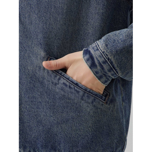 羊羔絨拉鍊款牛仔外套男2025秋冬季新款加絨加厚保暖棉服高級夾克