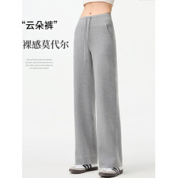 【高腰魔法褲】2025春夏新款高腰直筒垂感休閒瑜珈服運動健身長褲