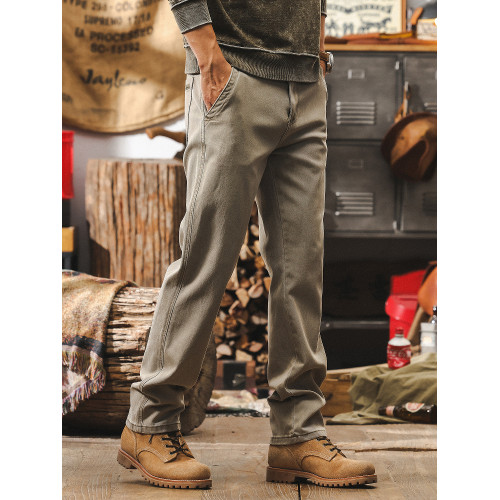 美式重磅復古直筒牛仔褲男春秋2025新款潮牌潮流加絨休閒工裝褲男