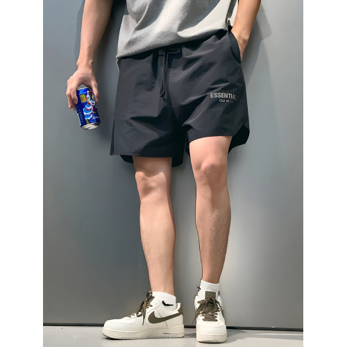 FOG ESSENTIALS夏季美式高街潮牌寬鬆3M反光運動尼龍速乾男士短褲