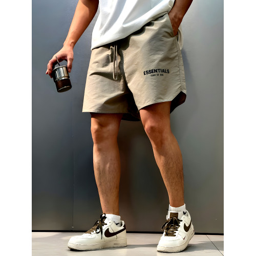 FOG ESSENTIALS夏季美式高街潮牌寬鬆3M反光運動尼龍速乾男士短褲