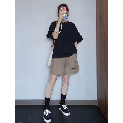 FOG ESSENTIALS夏季美式高街潮牌寬鬆3M反光運動尼龍速乾男士短褲