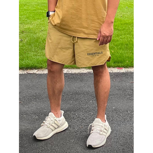 FOG ESSENTIALS夏季美式高街潮牌寬鬆3M反光運動尼龍速乾男士短褲