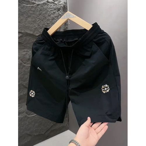 男士休閒短褲夏季潮牌寬鬆速乾大褲衩子2025新款五分沙灘褲男歐貨