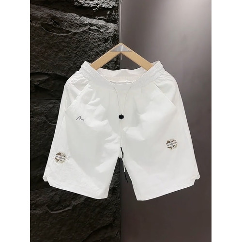 男士休閒短褲夏季潮牌寬鬆速乾大褲衩子2025新款五分沙灘褲男歐貨