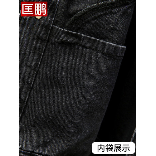 2025新款秋季男牛仔外套男款工裝休閒男士夾克寬鬆百搭春秋上衣男