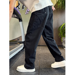 Oboy夏季高級感工裝彎刀褲男潮牌寬鬆濶腿褲2025新款痞帥休閒褲子