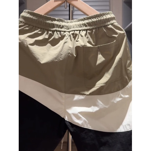 2025夏季新款男裝時尚潮流撞色拼接五分褲百搭休閒短褲男款潮牌帥