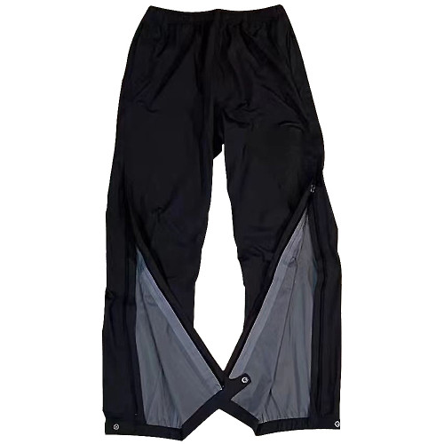 戶外防暴雨PRO沖鋒褲側拉鍊全壓膠輕量3L防水透氣防風登山滑雪褲