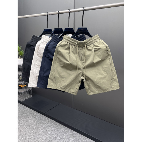 2025夏季新款男士休閒短褲時尚潮流百搭寬鬆簡約純色休閒運動褲潮