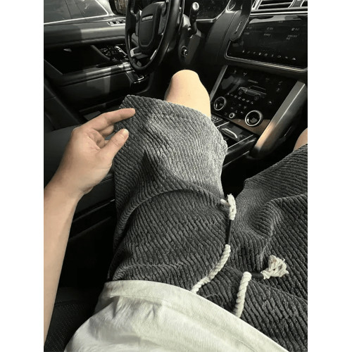 小香風黑白條紋針織短褲男款夏季高級感斑馬紋運動褲子休閒五分褲