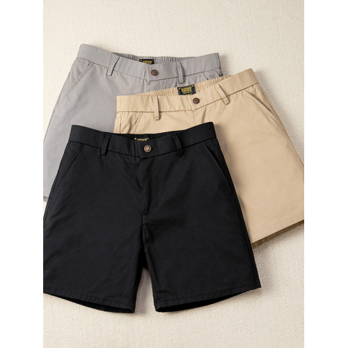 夏季新款休閒短褲男式歐美直筒修身大碼純色男工裝休閒短褲潮牌