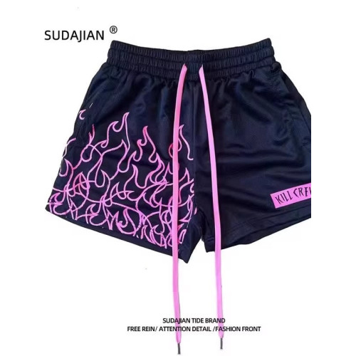 新款美式短褲男生夏季學生籃球透氣速乾跑步三分褲高街寬鬆休閒褲