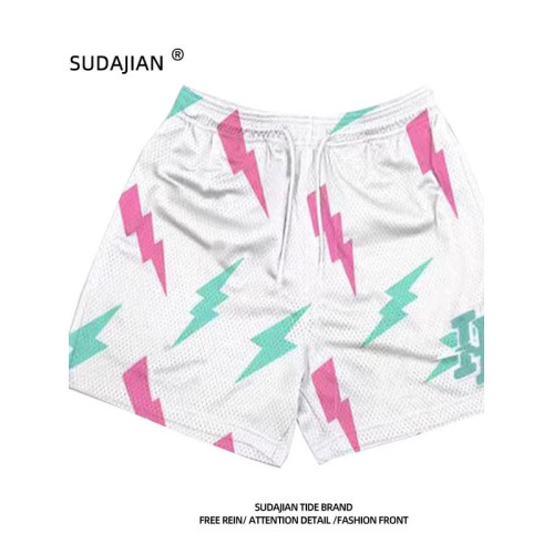 新款美式短褲男生夏季學生籃球透氣速乾跑步三分褲高街寬鬆休閒褲