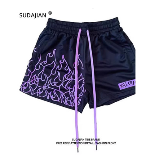 新款美式短褲男生夏季學生籃球透氣速乾跑步三分褲高街寬鬆休閒褲