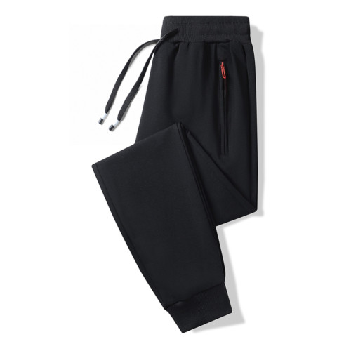 秋季純棉男褲休閒運動褲直筒衛褲加肥加大碼胖子寬鬆褲子男長褲潮