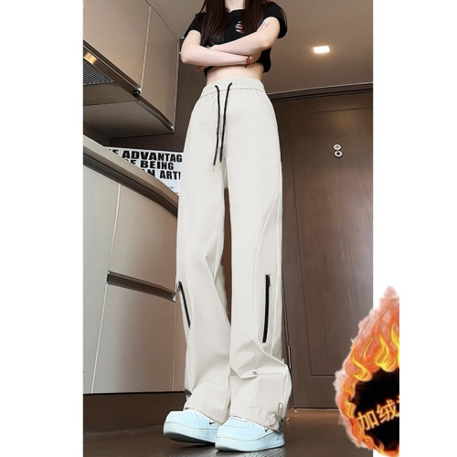 戶外登山防水沖鋒褲男女春秋厚款2025新款寬鬆直筒工裝休閒長褲子