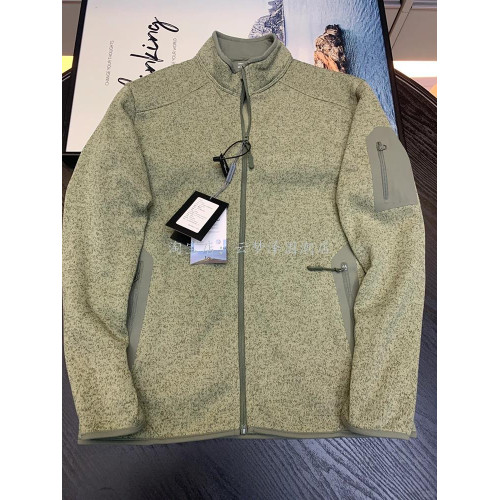 蔦家無標款立領拉鍊開衫衛衣戶外休閒運動機能抓絨衫男士夾克外套