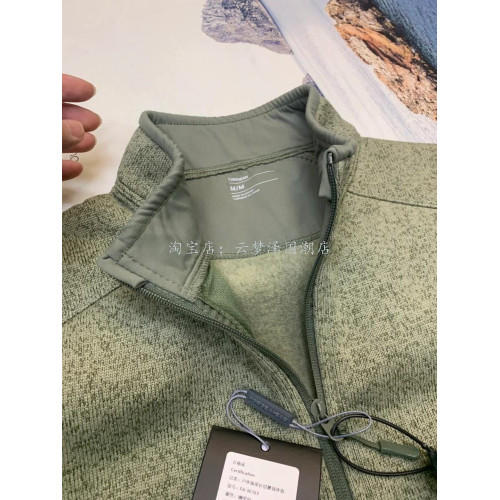 蔦家無標款立領拉鍊開衫衛衣戶外休閒運動機能抓絨衫男士夾克外套