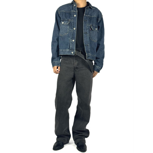 QZ Club ken同款90S日産Type2牛仔夾克外套復古水洗深藍cleanfit