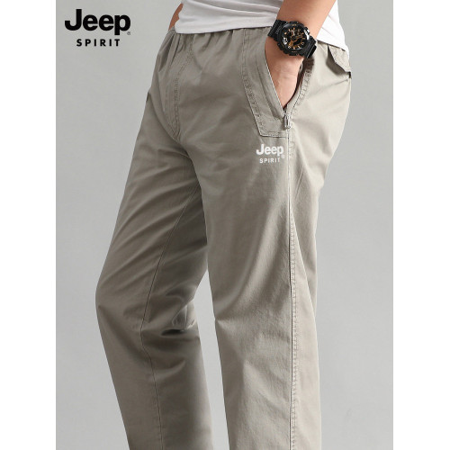 吉普官方工裝褲男士休閒褲2026新款男褲純棉大碼爸爸褲子男裝春季