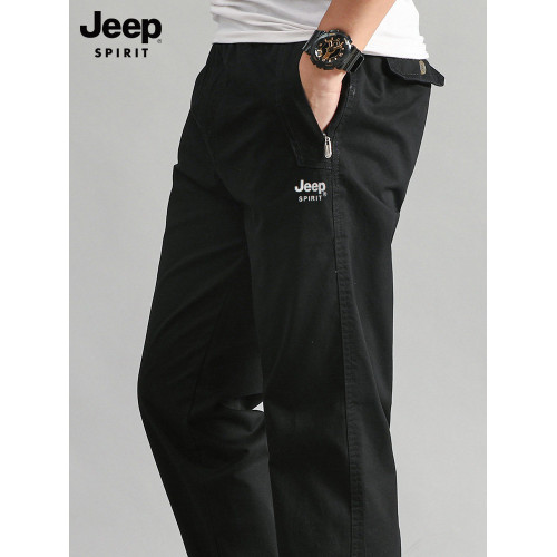 吉普官方工裝褲男士休閒褲2026新款男褲純棉大碼爸爸褲子男裝春季