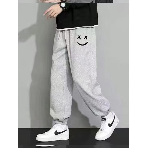 2026加絨衛褲男秋冬季寬鬆束腳休閒褲子男學生大碼潮流運動褲子男