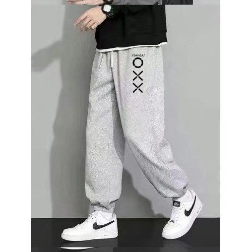 2026加絨衛褲男秋冬季寬鬆束腳休閒褲子男學生大碼潮流運動褲子男