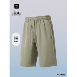 HLA/海瀾之家Sportsday三體聯名系列中褲2025春夏新系帶褲子男