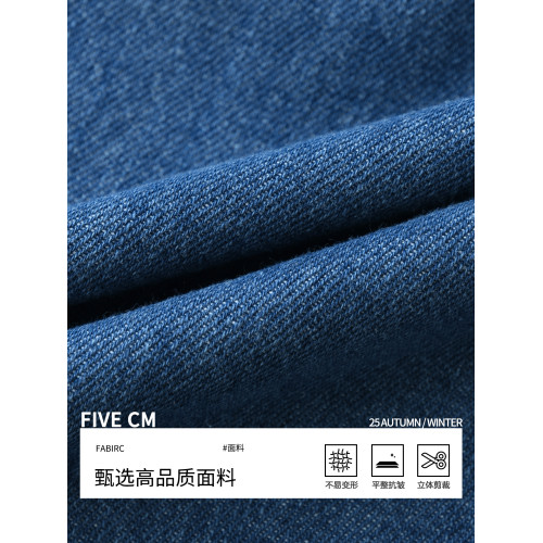 it :5cm/FIVECM時尚潮流繙領牛仔襯衫男款2025春秋季寬鬆休閒上衣