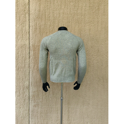 GAHOZ 潮牌原創cleanfit高級感坑條圓領針織毛衣男秋冬修身打底衫