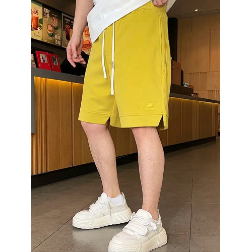 高級粉紅色休閒短褲男士2026年新款潮牌中筒運動五分褲子夏季男款