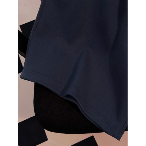 WASSUP美式純色運動時尚五分褲褲子男女街頭藏青色夏季休閒風短褲