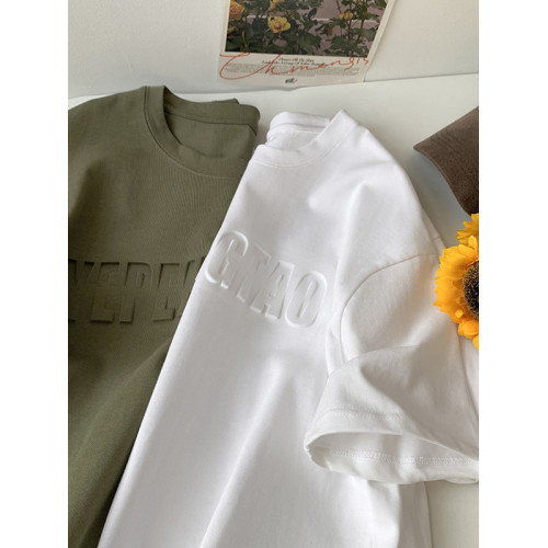 美式260g高克重鋼母短袖T恤男潮牌復古日系大碼寬鬆胖子體恤