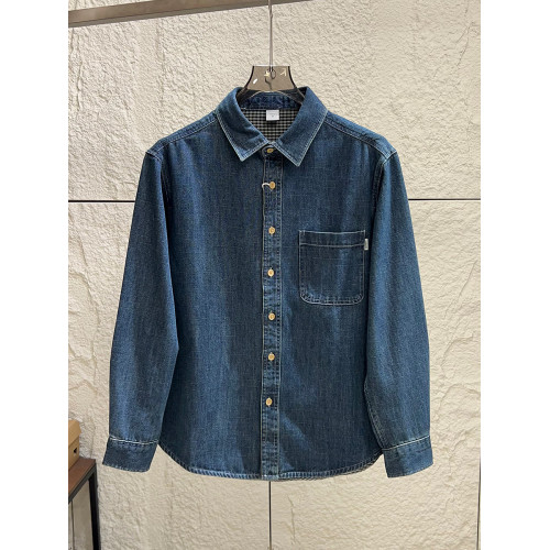 重磅丹甯牛仔！酵素水洗棉！秋季男士簡約百搭寬鬆牛仔襯衫外套潮