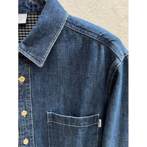 重磅丹甯牛仔！酵素水洗棉！秋季男士簡約百搭寬鬆牛仔襯衫外套潮