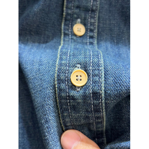 重磅丹甯牛仔！酵素水洗棉！秋季男士簡約百搭寬鬆牛仔襯衫外套潮