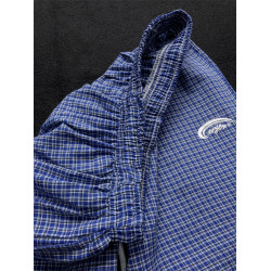 2026新款夏季薄款藍色格子短褲男生居家外穿五分褲子寬鬆休閒褲男