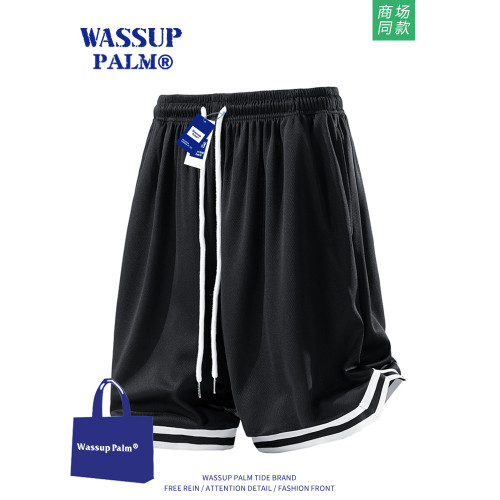 WASSUP PALM籃球短褲男2025新款夏季運動寬鬆休閒跑步速乾五分褲