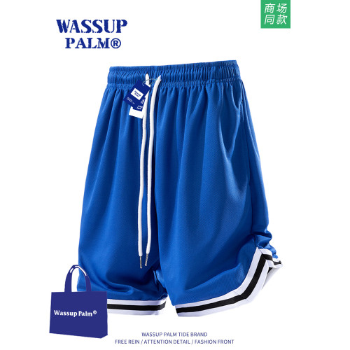 WASSUP PALM籃球短褲男2025新款夏季運動寬鬆休閒跑步速乾五分褲