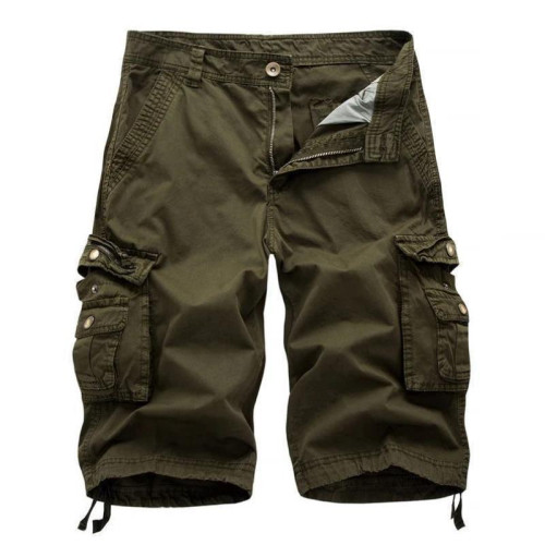 n's Shorts 男士純色平口袋工裝短褲寬鬆休閒時 n's Shorts 男士純色平口袋工裝短褲寬鬆休閒時