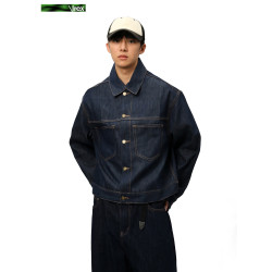 IREX【金線原牛夾克襯衫】丹甯復古箱型口袋工裝牛仔寬鬆廓形外套