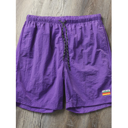 日單尾貨！戶外機能防水！夏季男士薄款透氣速乾運動健身沙灘短褲