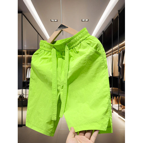 2025夏季新款純色男士五分褲速乾男生短褲美式中褲寬鬆情侶沙灘褲