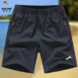 TUCANO啄木鳥 夏季冰絲純色速乾短褲透氣運動休閒大碼五分褲男褲