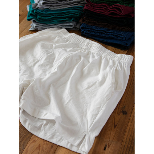 柔軟水洗精梳全棉 200克薄棉四季運動短褲男女復古大碼舒適家居褲