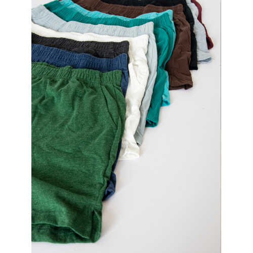 柔軟水洗精梳全棉 200克薄棉四季運動短褲男女復古大碼舒適家居褲