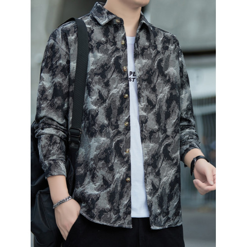 法婭茜牛仔外套男長袖夾克寬鬆春秋款耐磨耐穿工裝工作服休閒外套